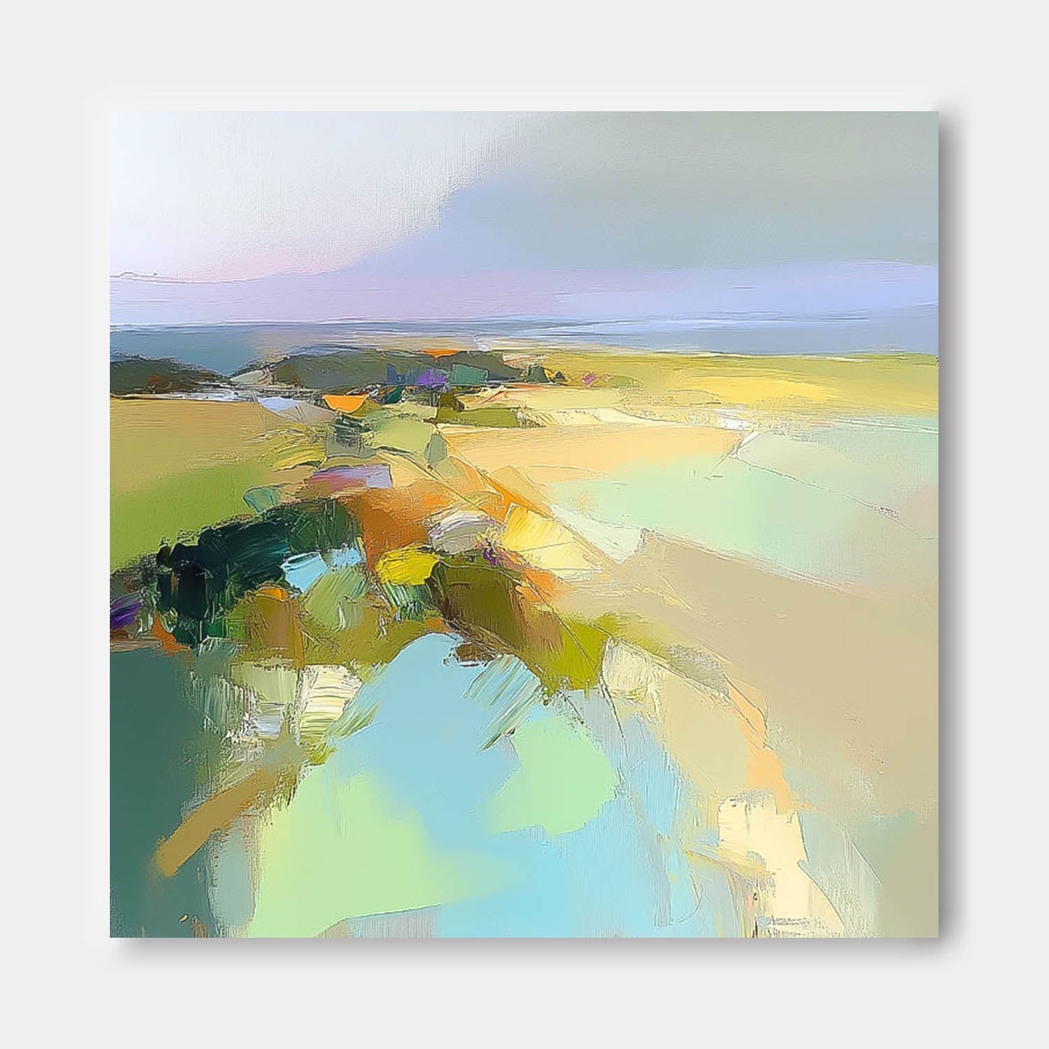Wall Art Abstract Field Coastal Landscape