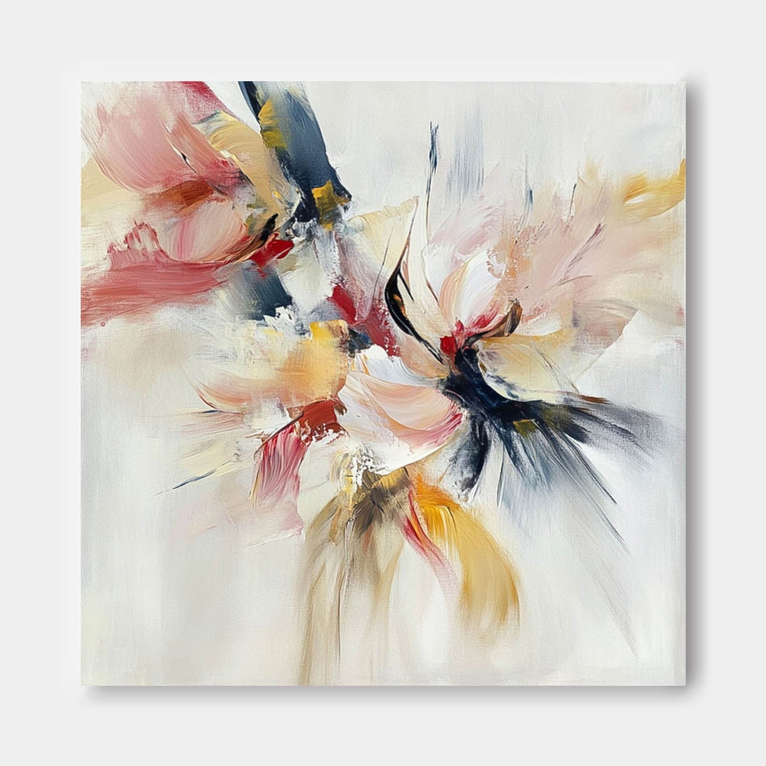 Wall Art Abstract Brushstroke Decor Lyrical