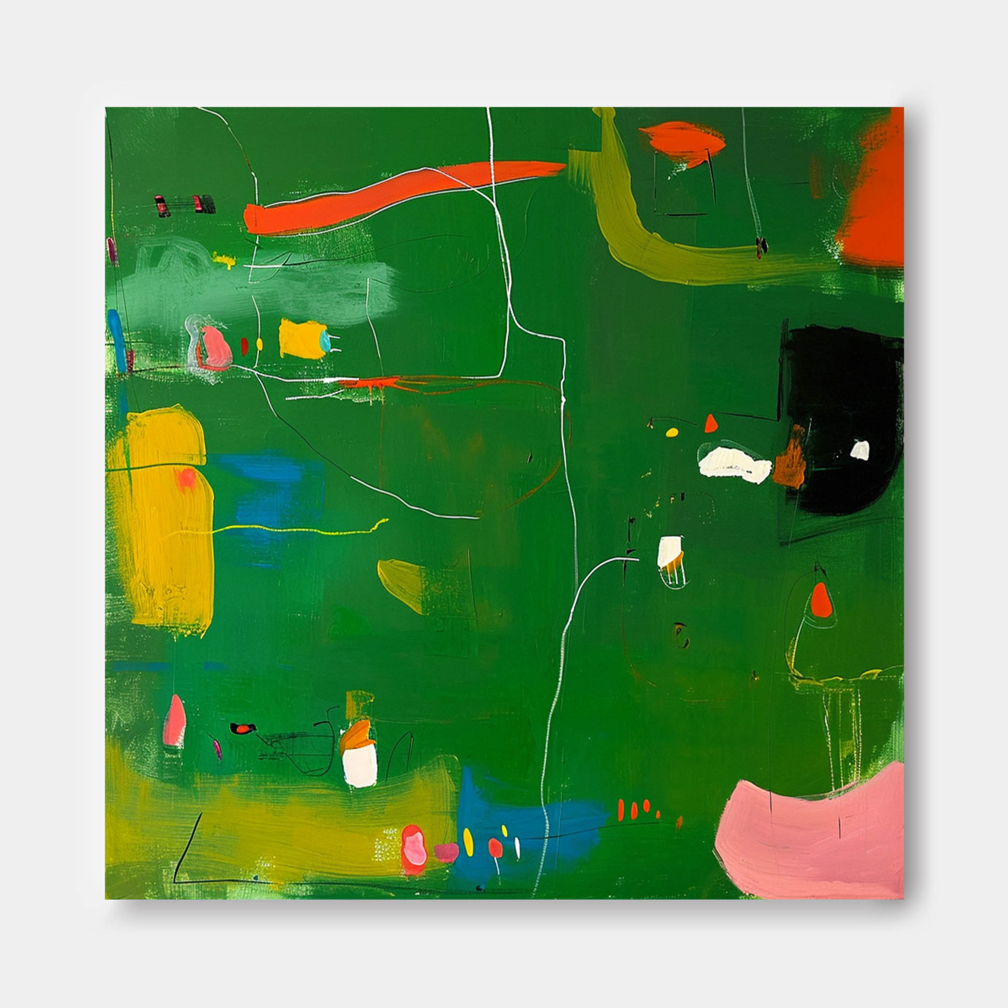 Wall Art Energetic Lively Modern Abstract