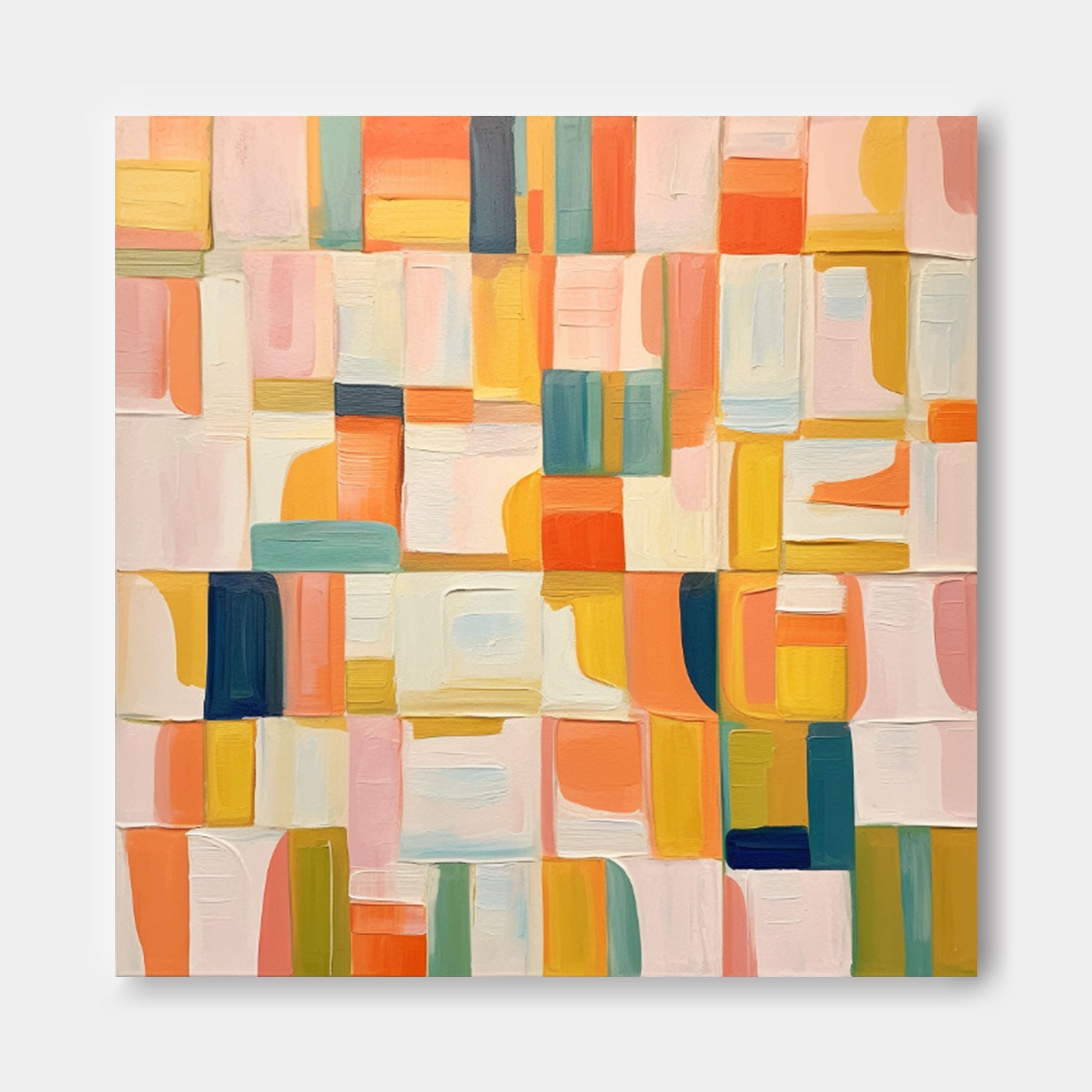 Wall Art Geometric Abstract Vibrant Energetic