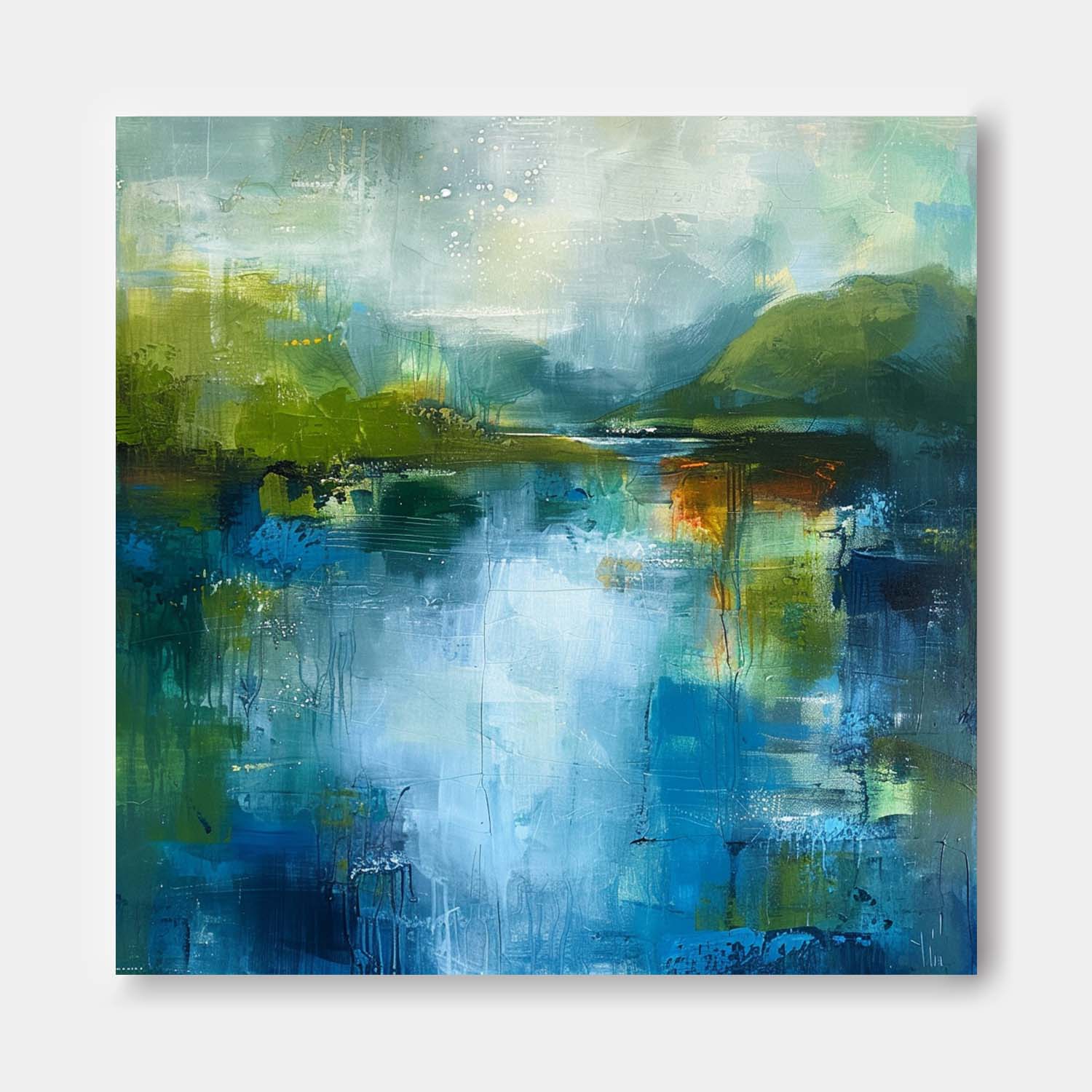 Wall Art Abstract Reflection Expressionist Landscape