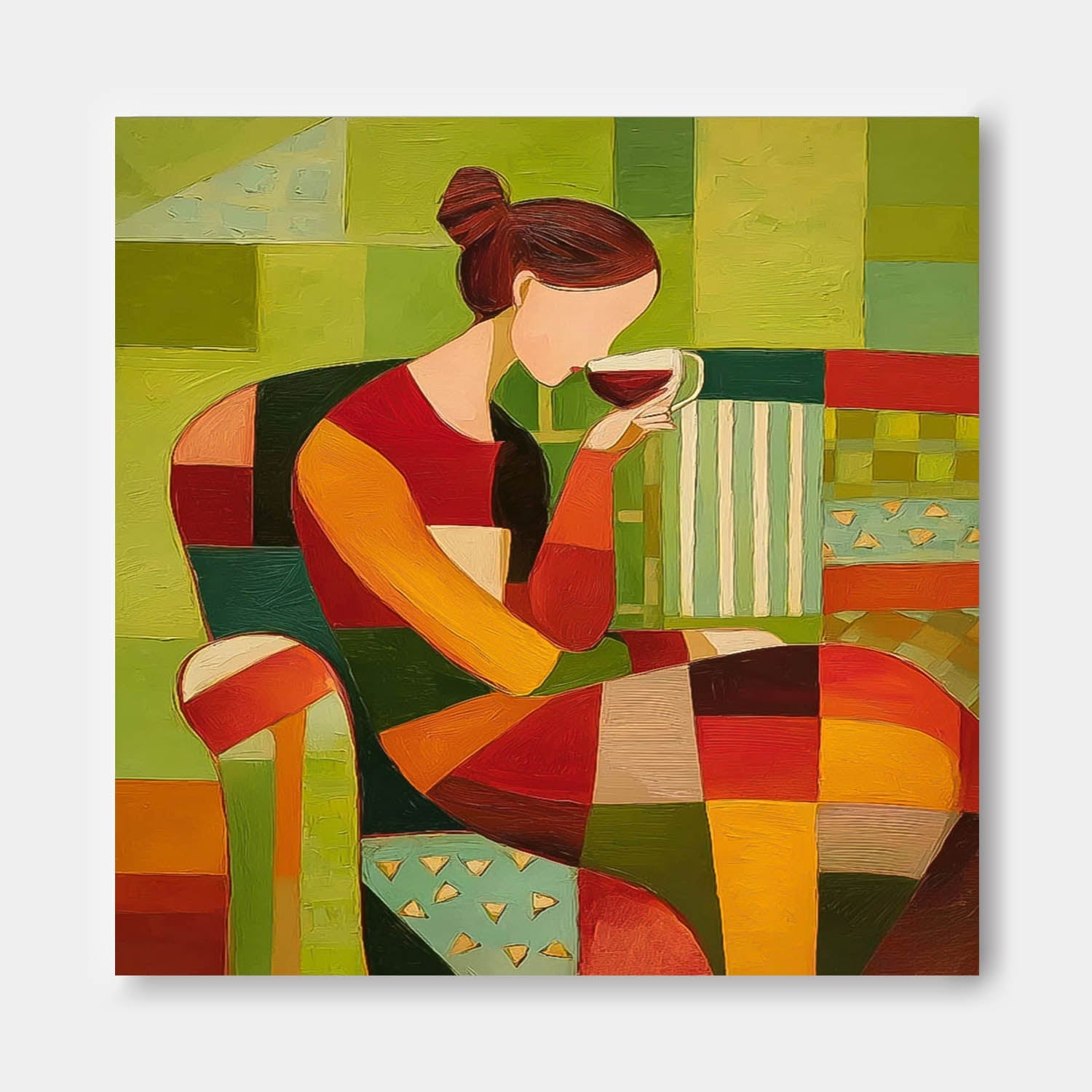 Wall Art People Modern Interior Lyrical Retro
