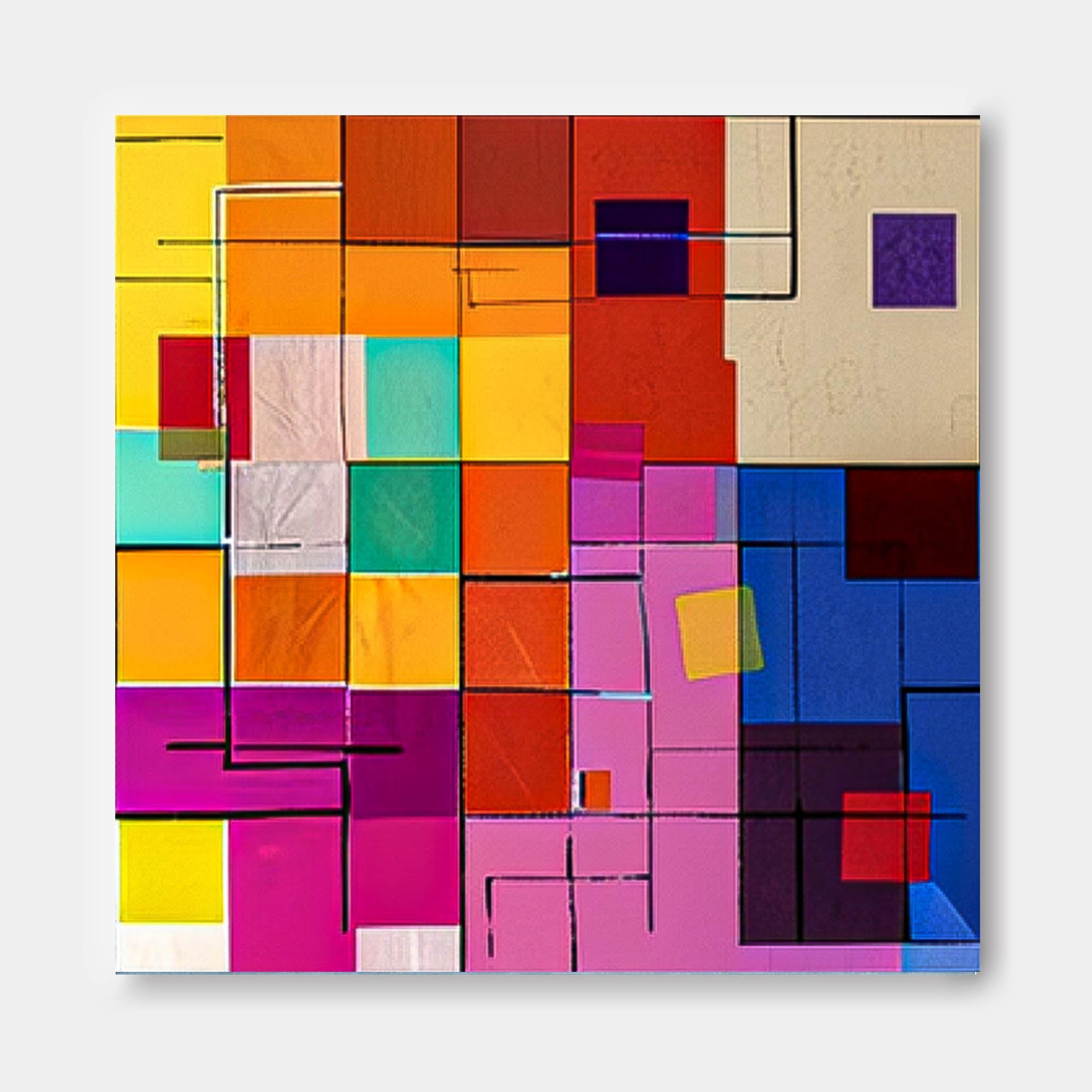 Wall Art Edgy Abstract Color Pop Energetic