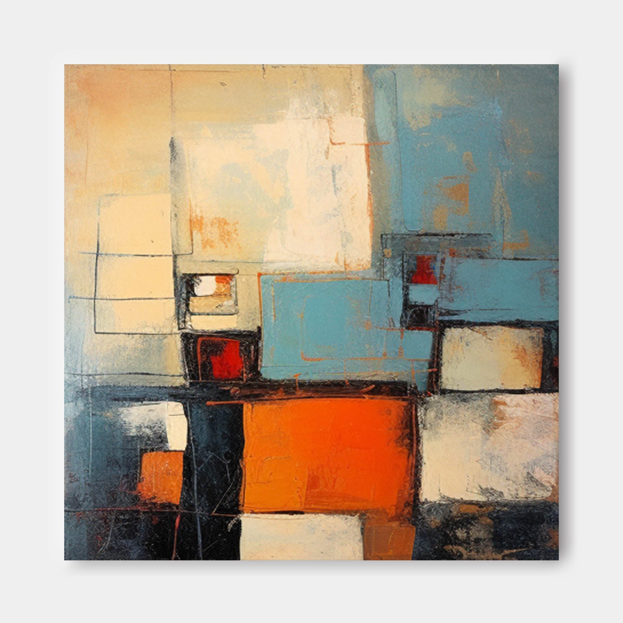 Wall Art Playful Abstract Pop Geometric