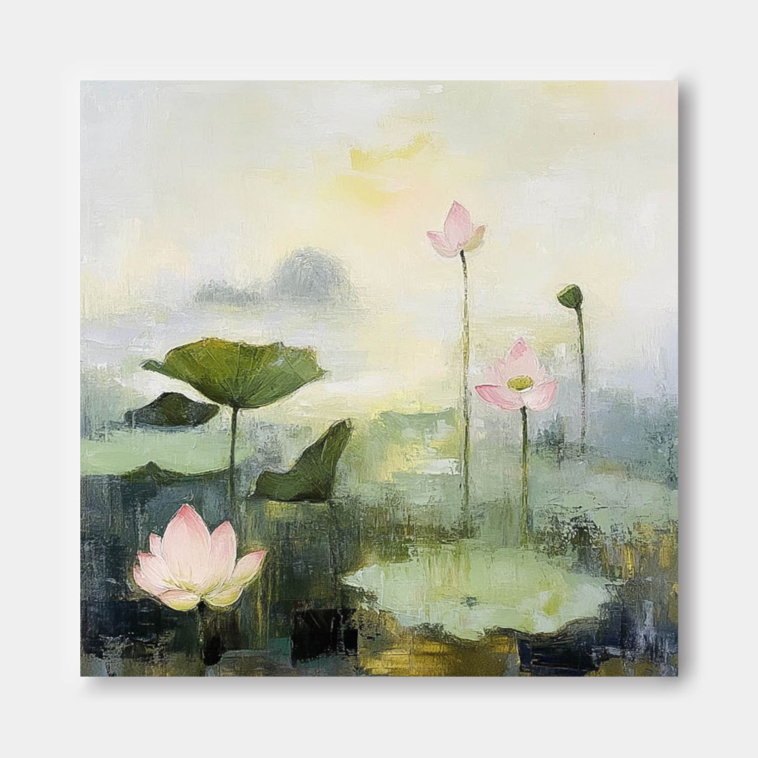 Wall Art Flower Lyrical Contemporary Tranquil