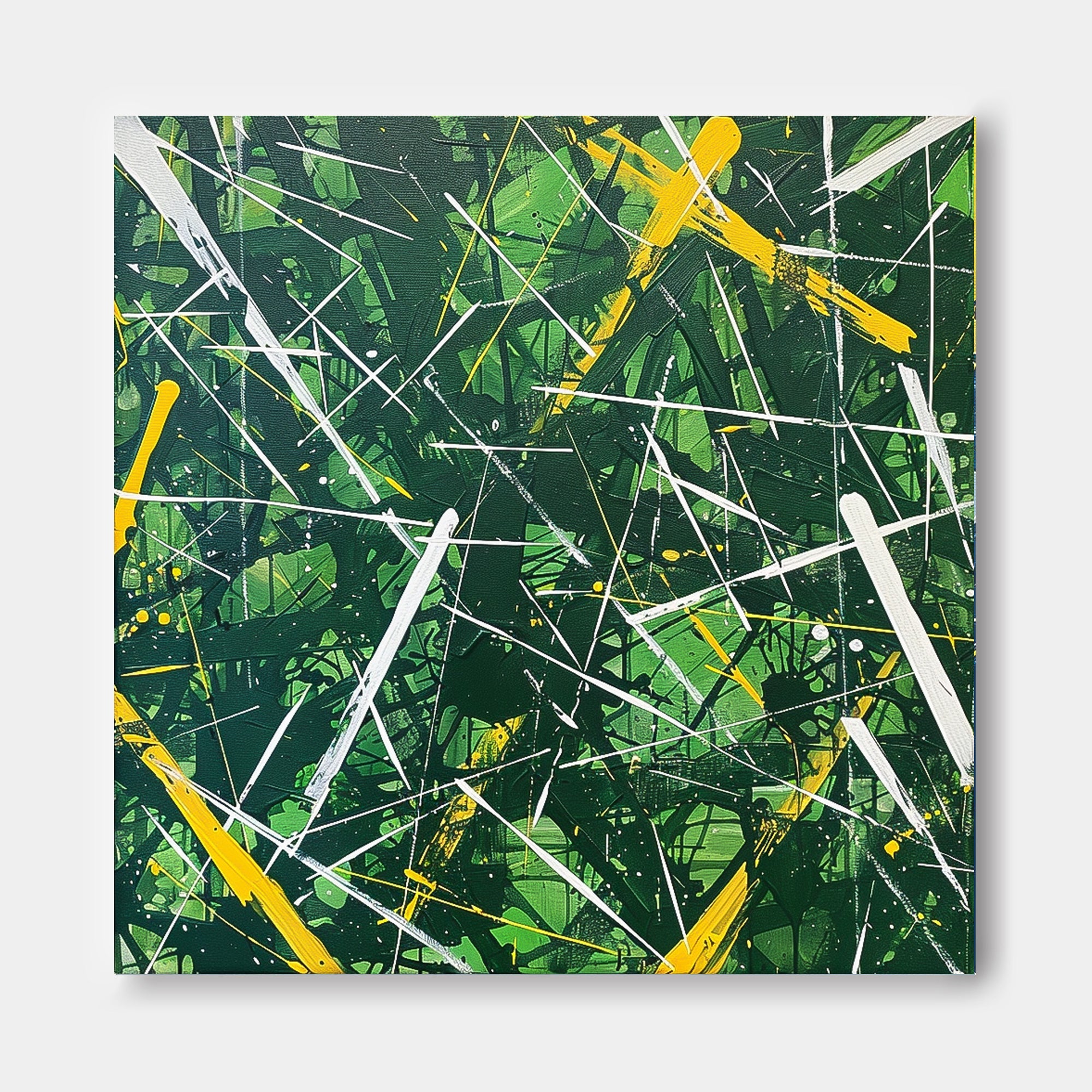 Wall Art Abstract Dynamic Brushstroke Contemporary