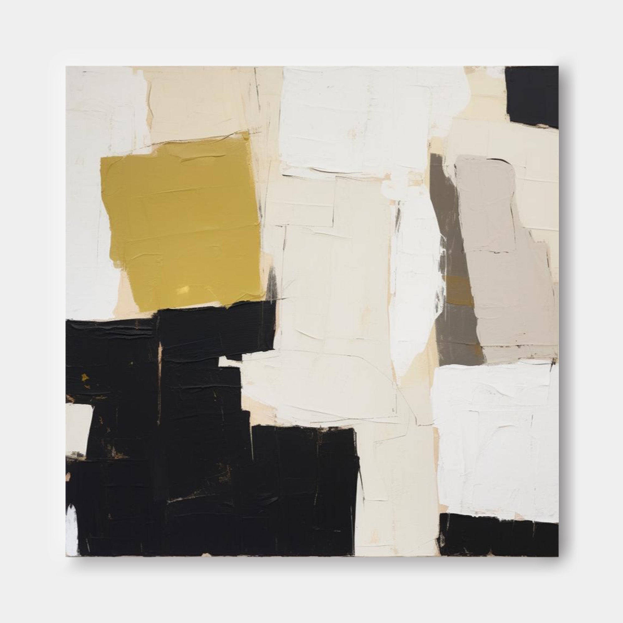 Wall Art Abstract Brushstroke Painterly Raw