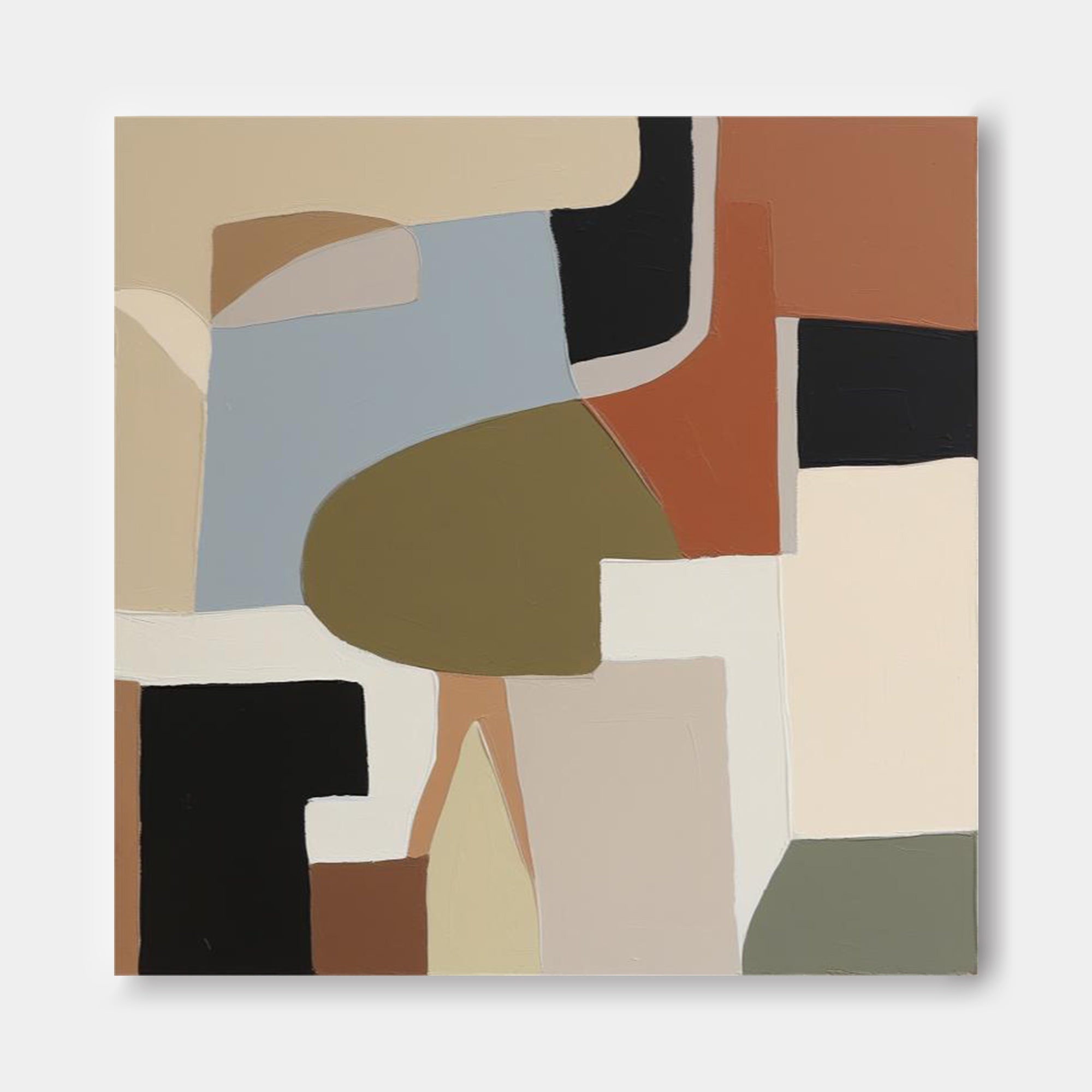 Wall Art Abstract Minimalist Geometric Block