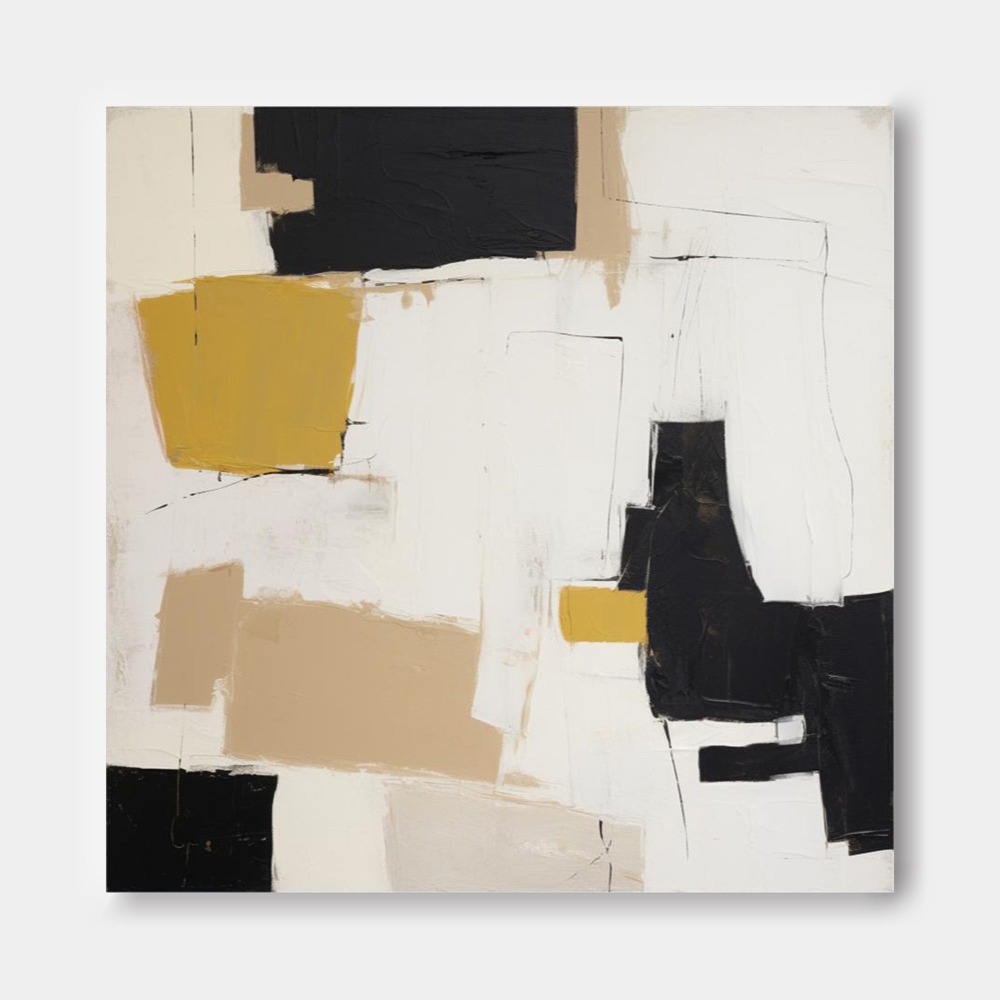 Wall Art Geometric Abstract Warm Irregular
