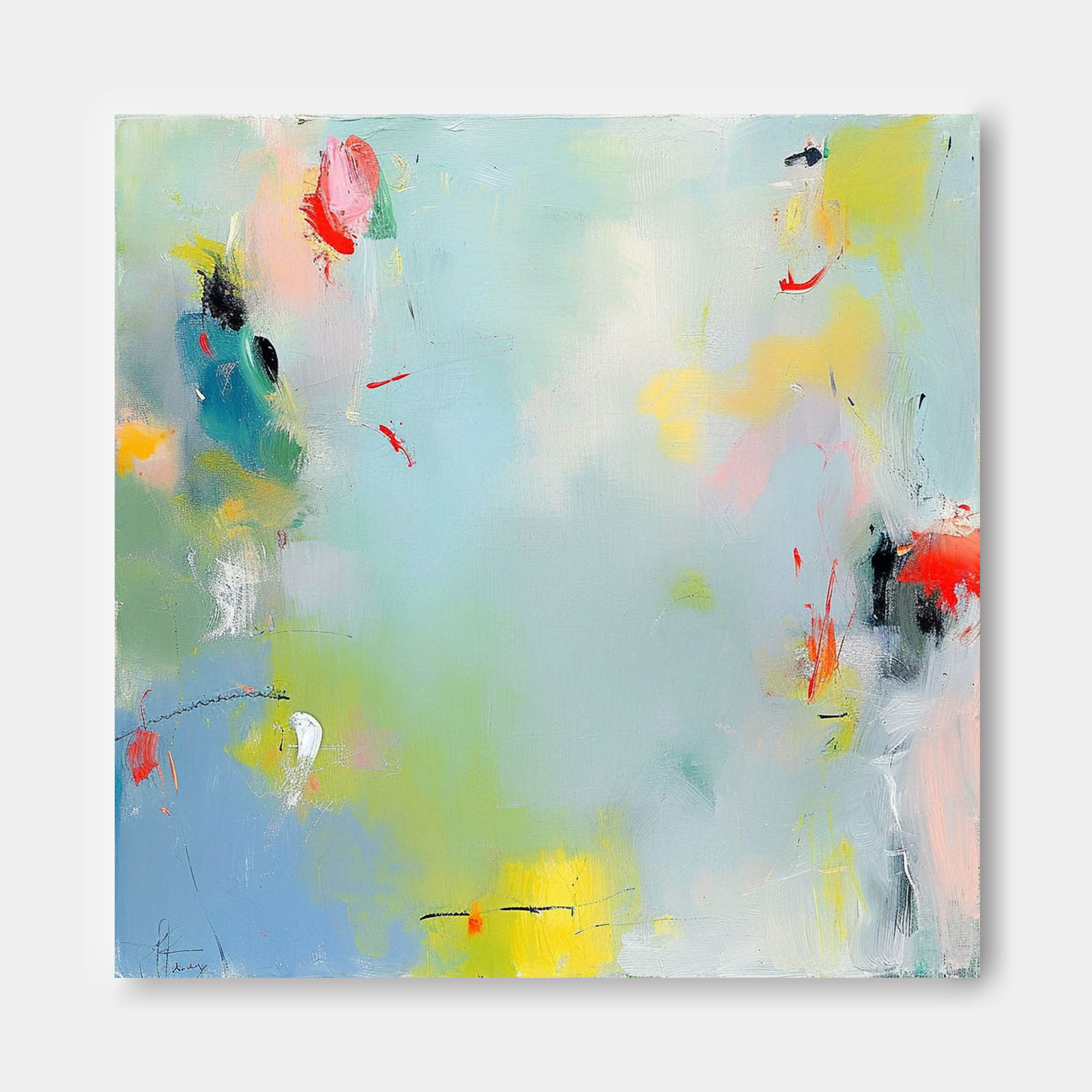 Wall Art Contemporary Abstract Impasto Pop