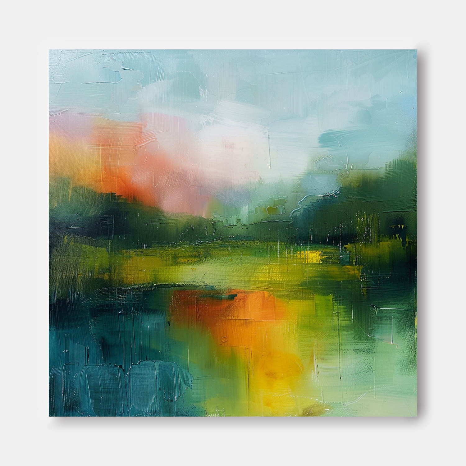 Wall Art Abstract Landscape Contemporary Soft