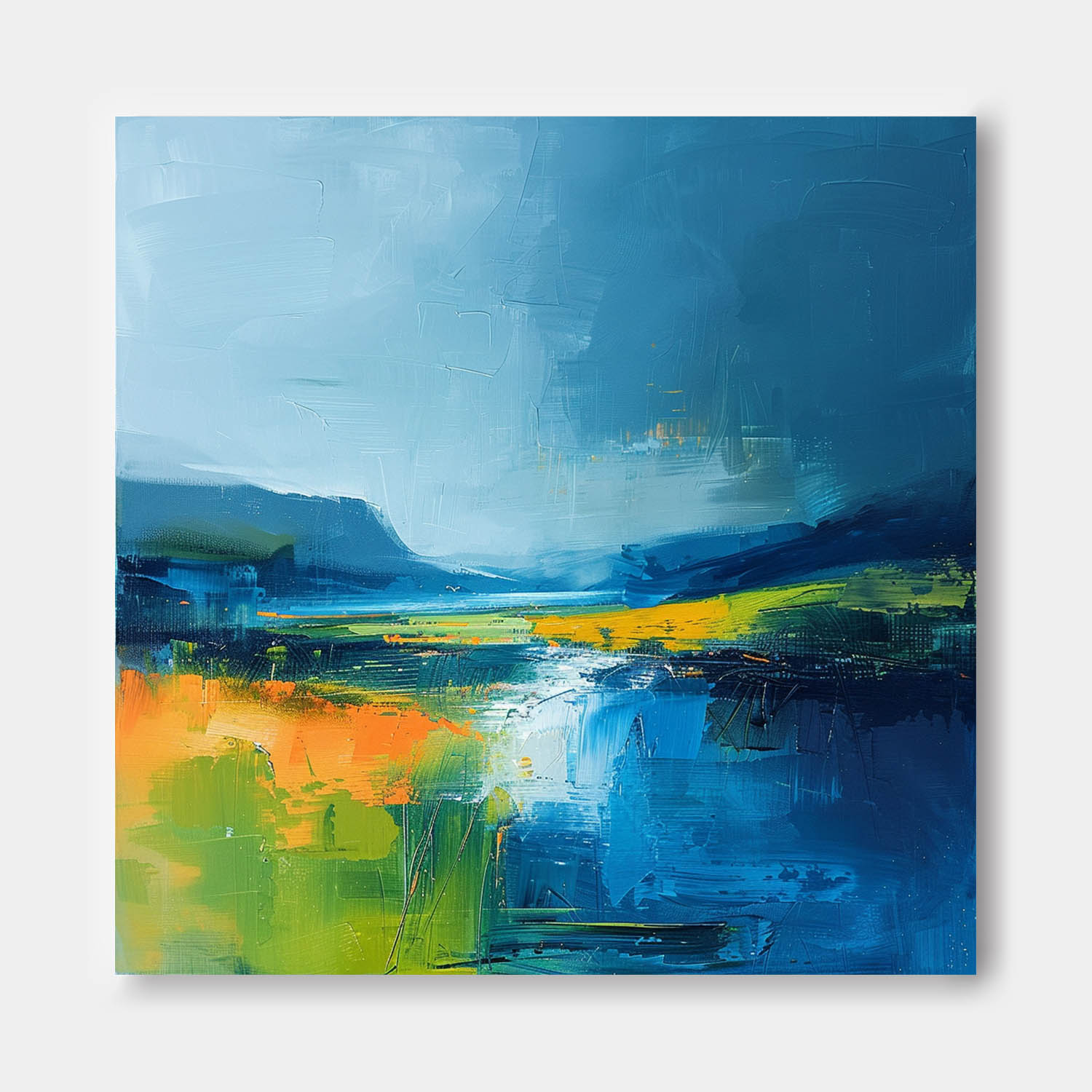Wall Art Abstract Fresh Healing Summer Vibrant