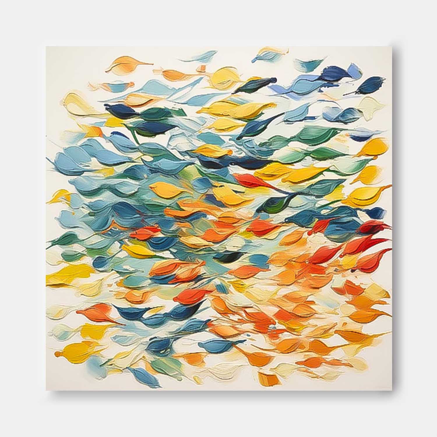 Wall Art Abstract Cheerful Lively Modern Painterly
