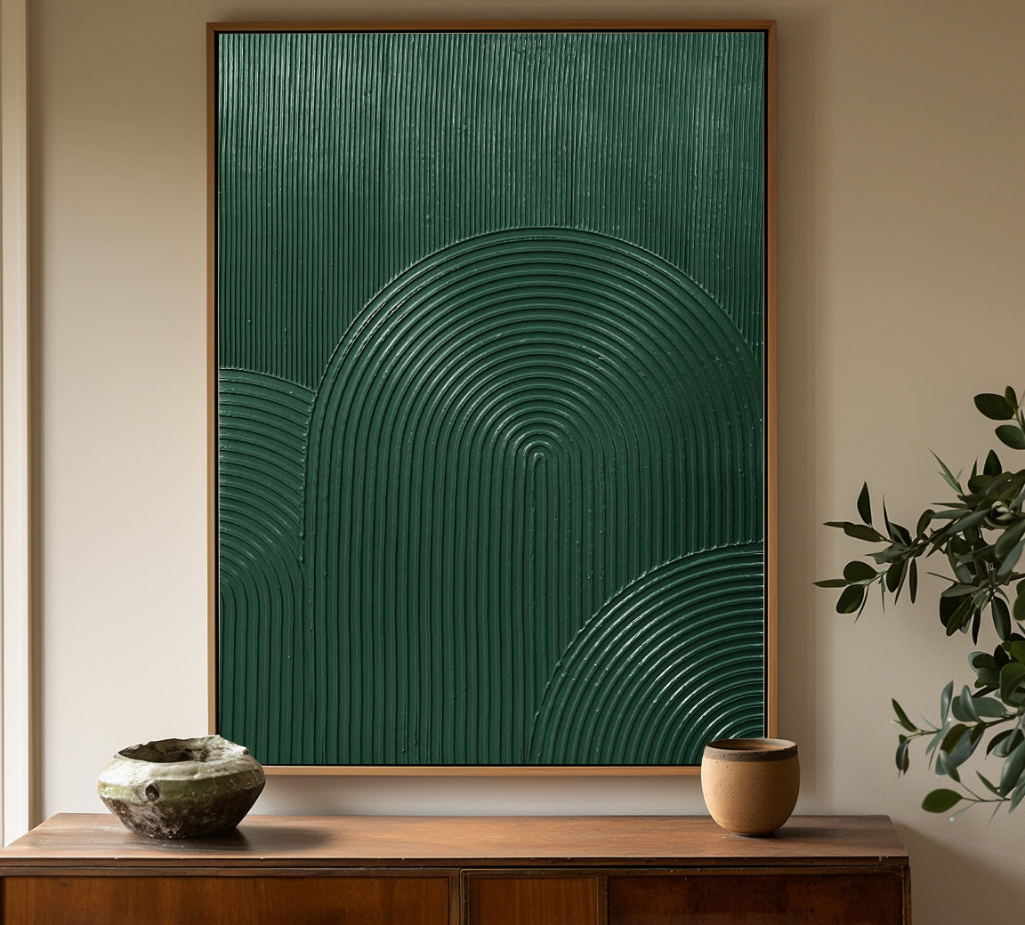 3D Green Abstract Painting