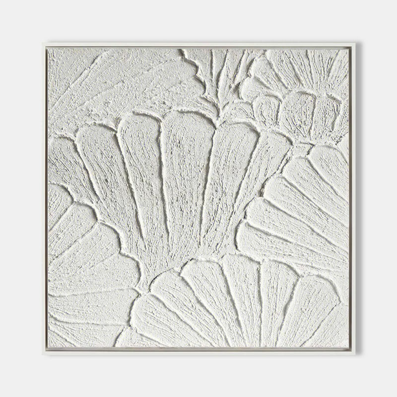 Wall Art Plaster Relief Serene Calm Modern