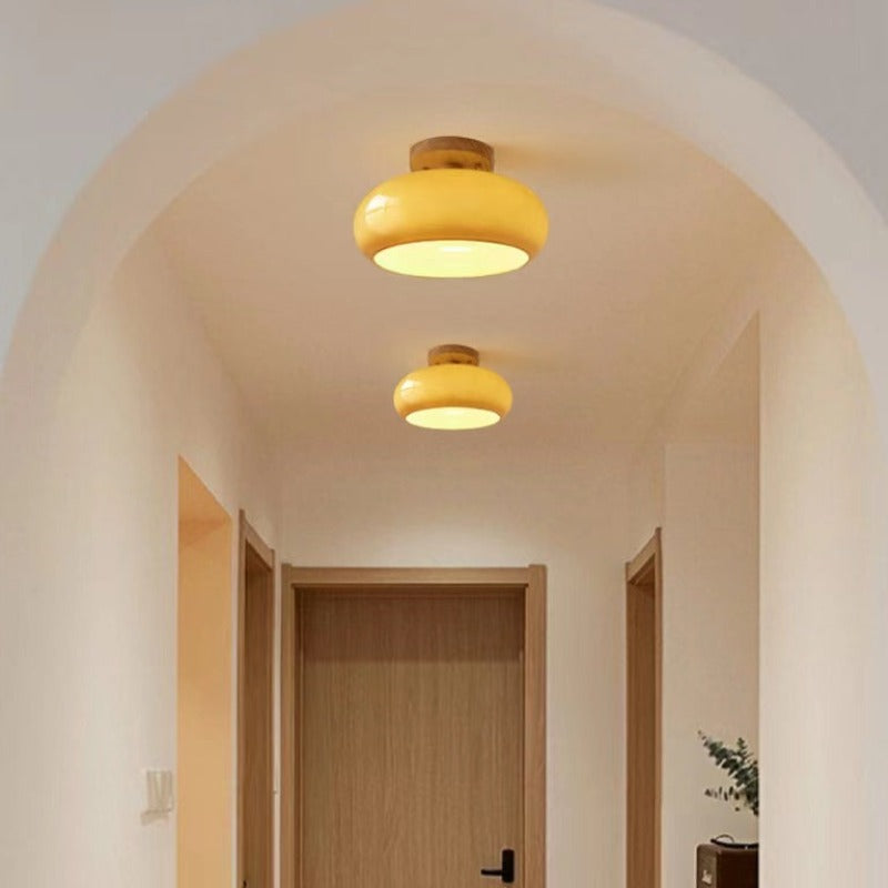 Charlotte Flush Mount Ceiling Light Wood - Neutralighting