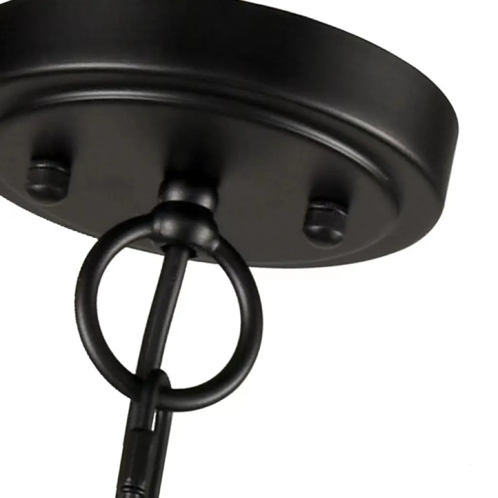 Silva Modern LED Chandelier Black Metal Bedroom Living Room - Neutralighting