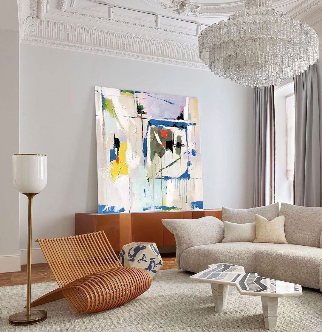Abstract Canvas Art AB073 - Neutralighting