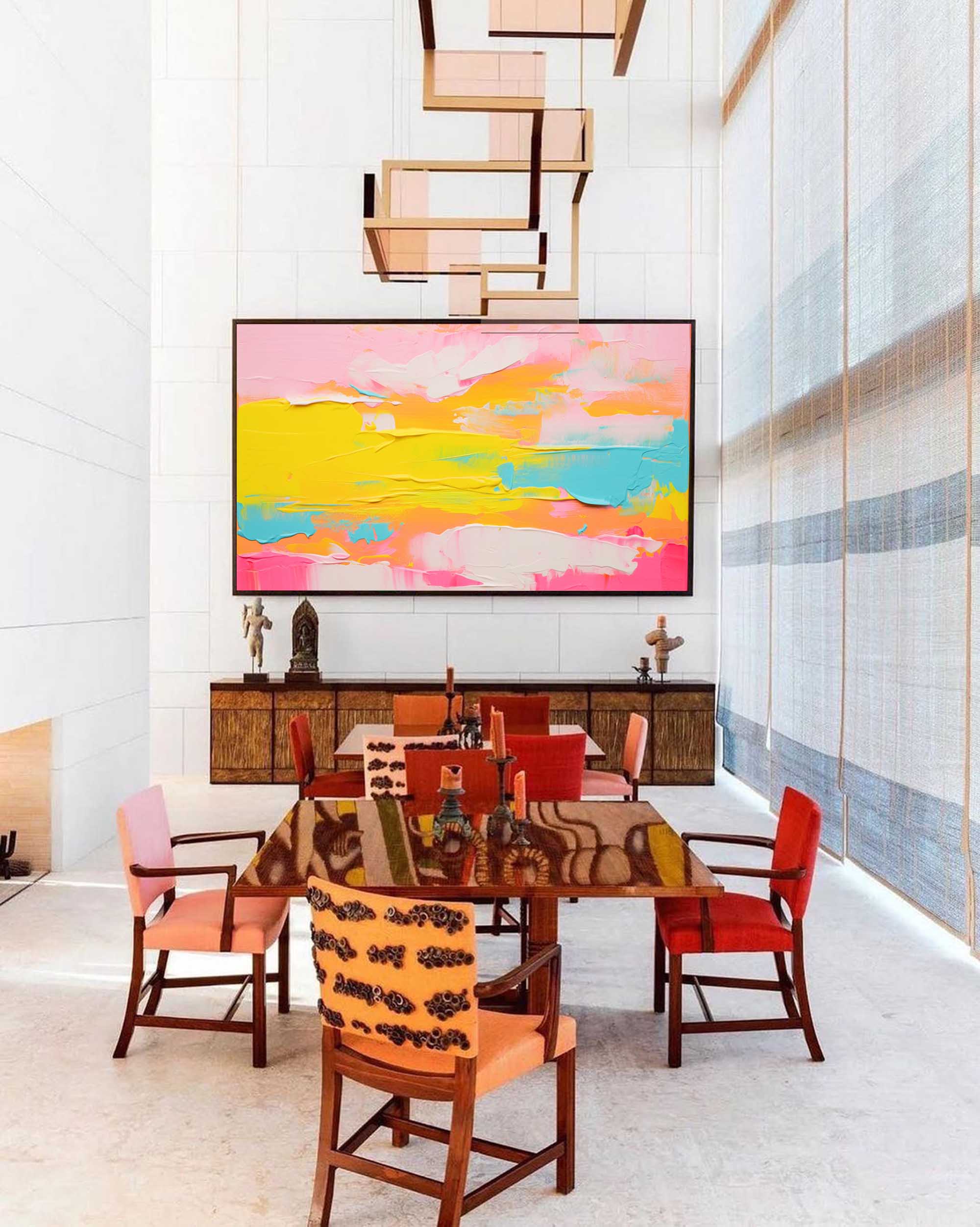 Wall Art Abstract Playful Energetic Pop