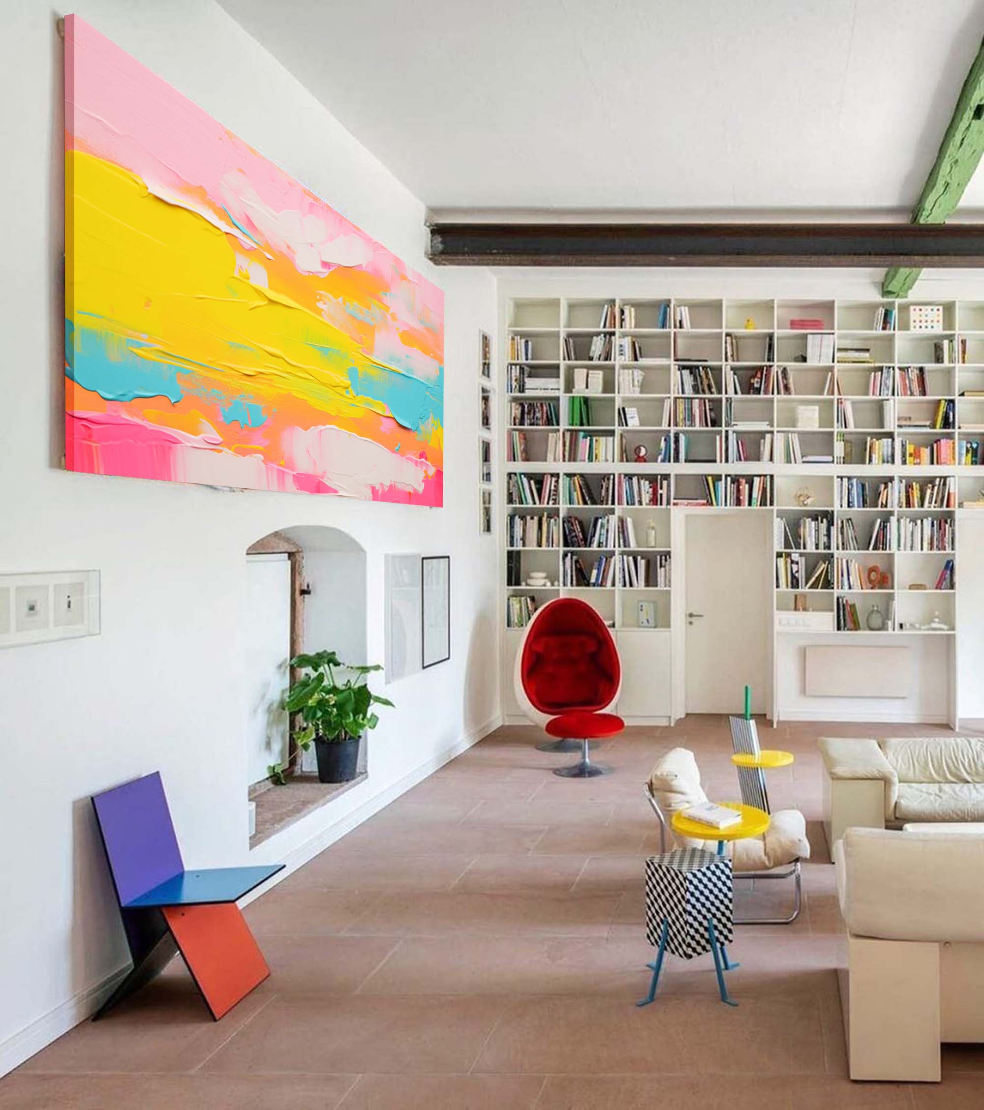 Wall Art Abstract Playful Energetic Pop