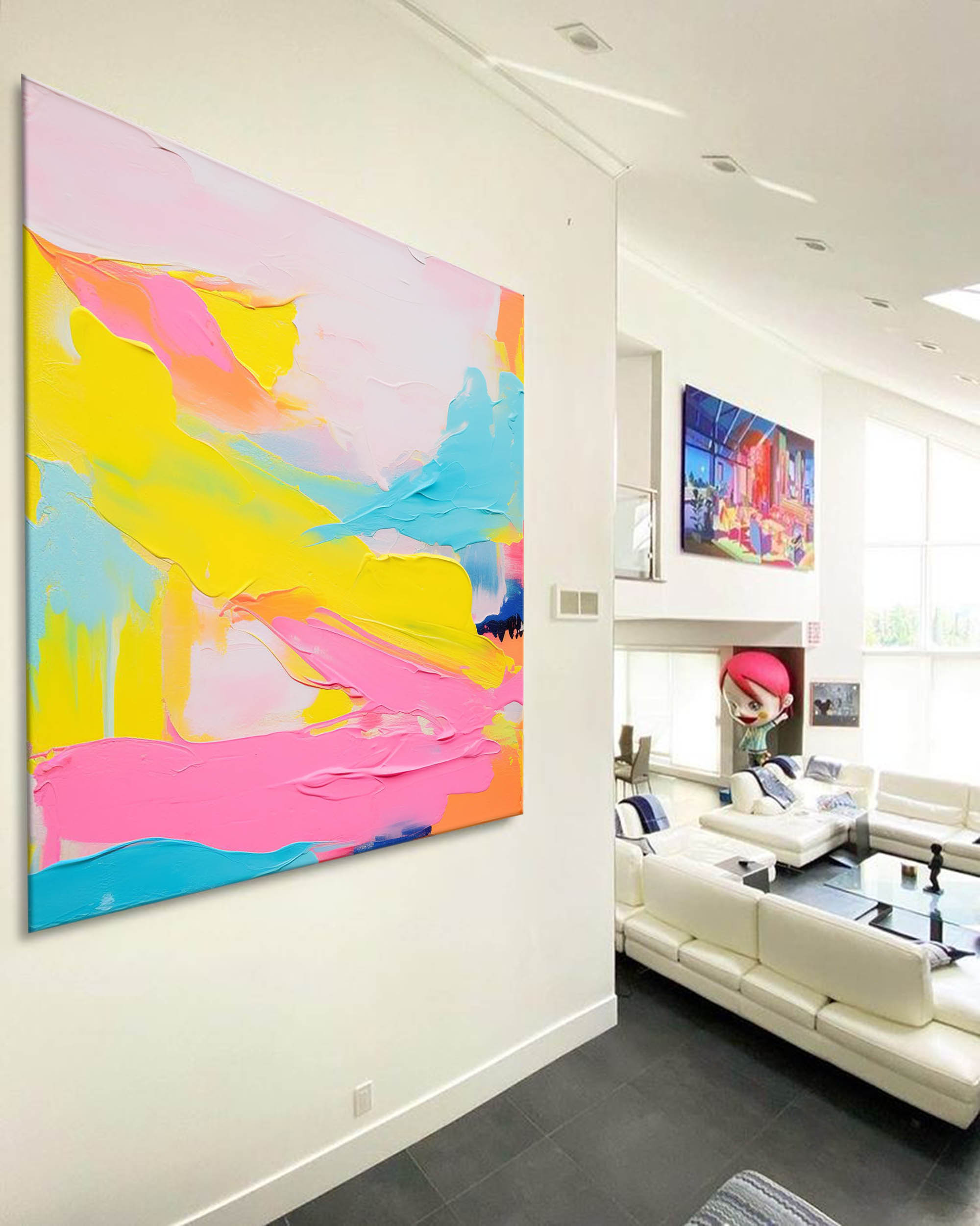 Wall Art Abstract Playful Energetic Summer