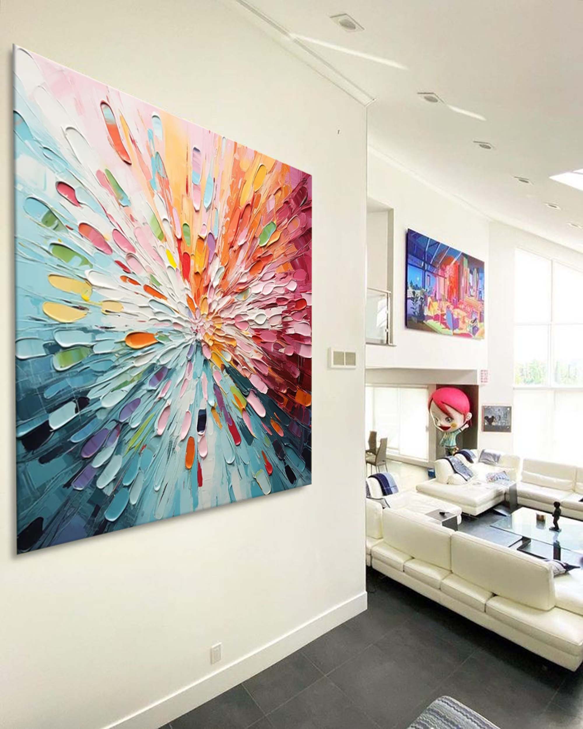 Abstract Canvas Art AB277 - Neutralighting