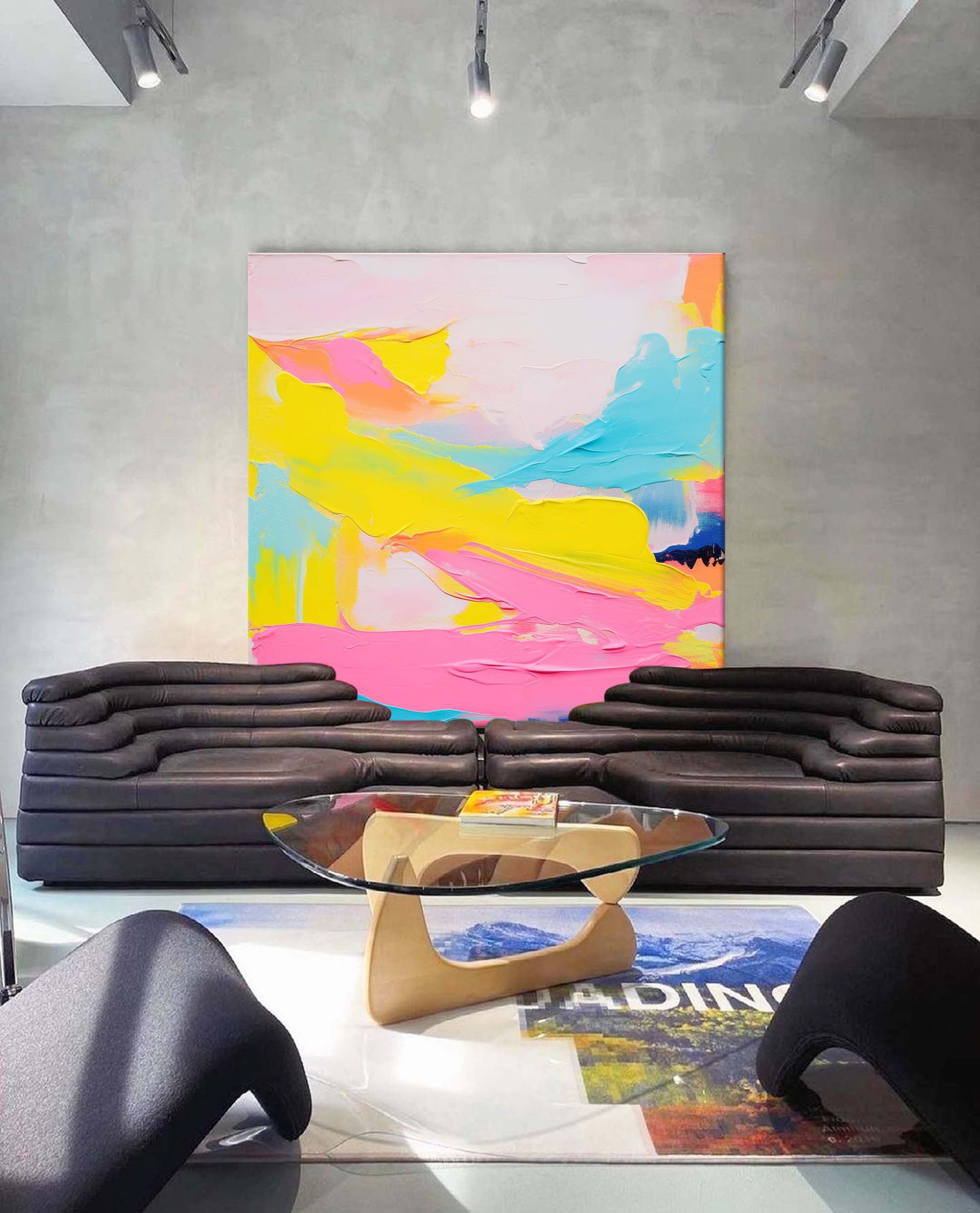 Wall Art Abstract Playful Energetic Summer