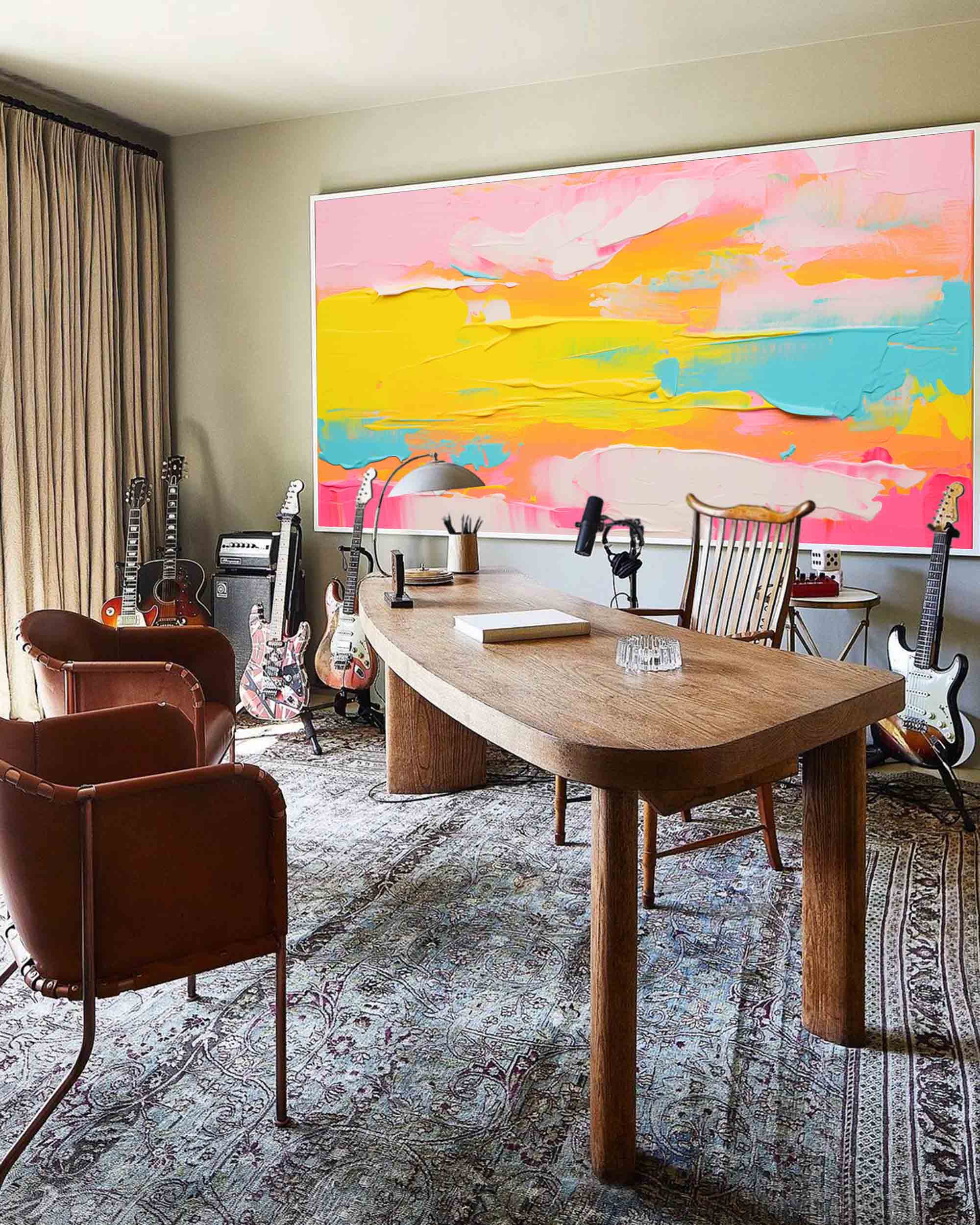 Wall Art Abstract Playful Energetic Pop