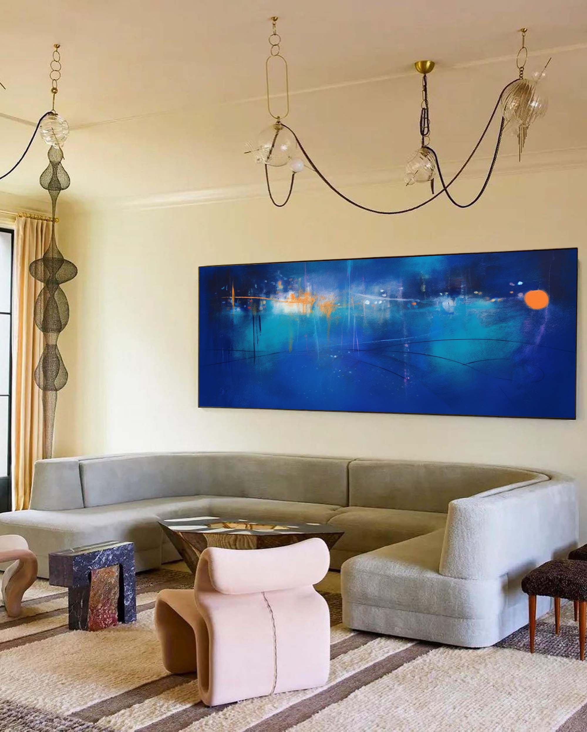 Abstract Canvas Art AB212 - Neutralighting