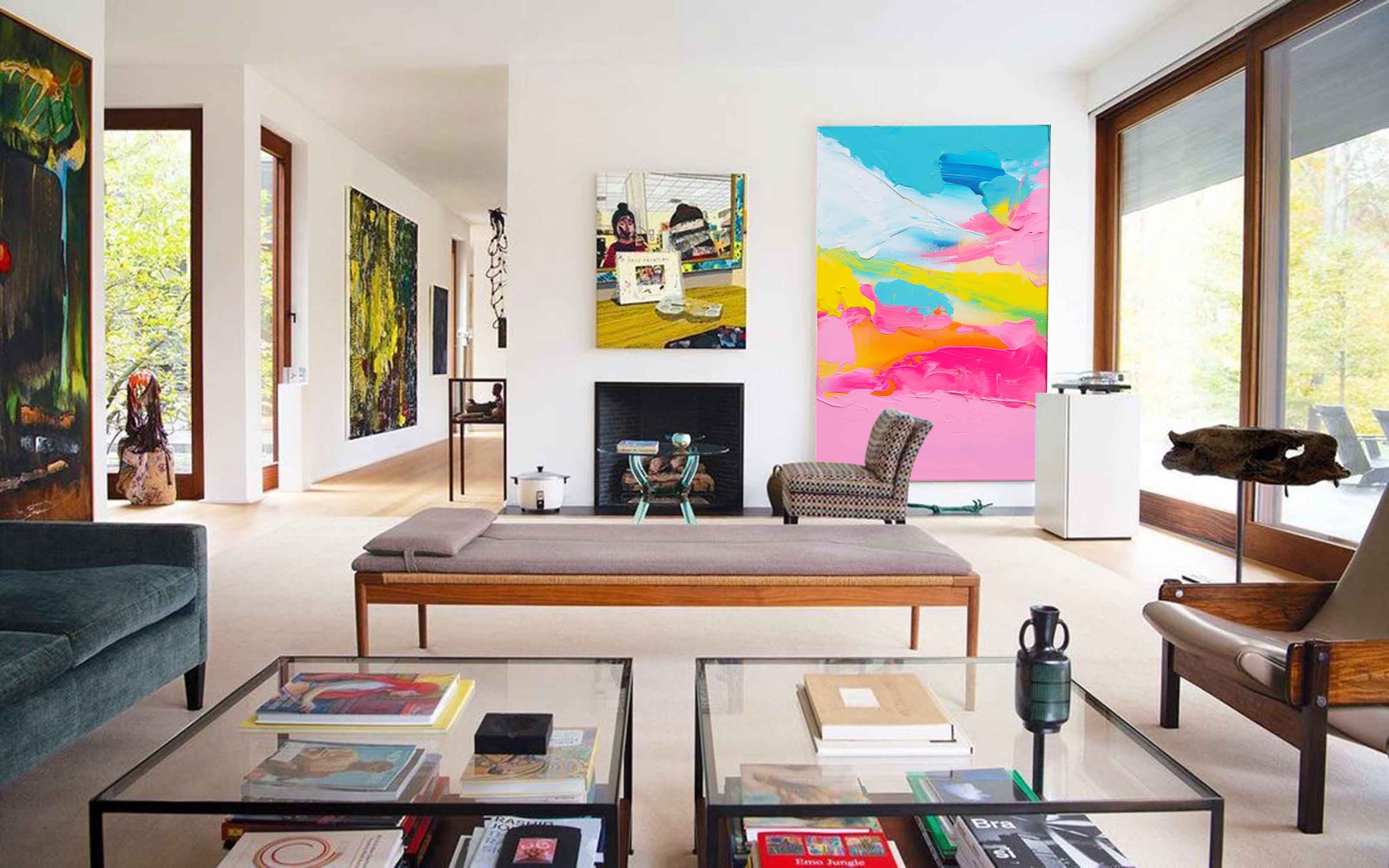 Wall Art Abstract Impressionist Playful
