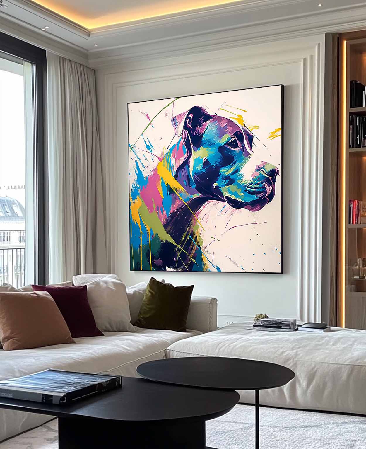 Wall Art Animal Contemporary Abstract Expressionist