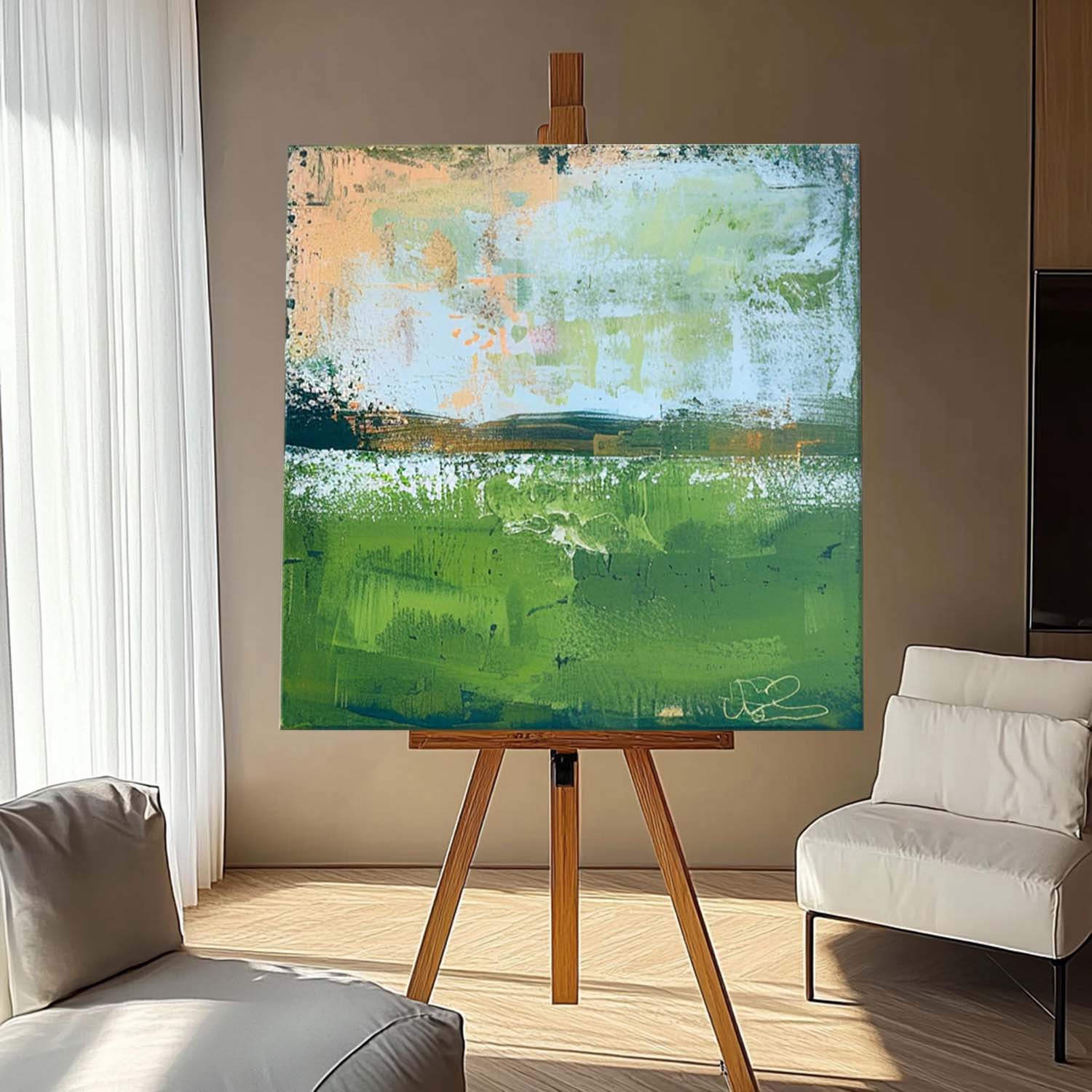 Wall Art Abstract Landscape Nature Vibrant Fresh