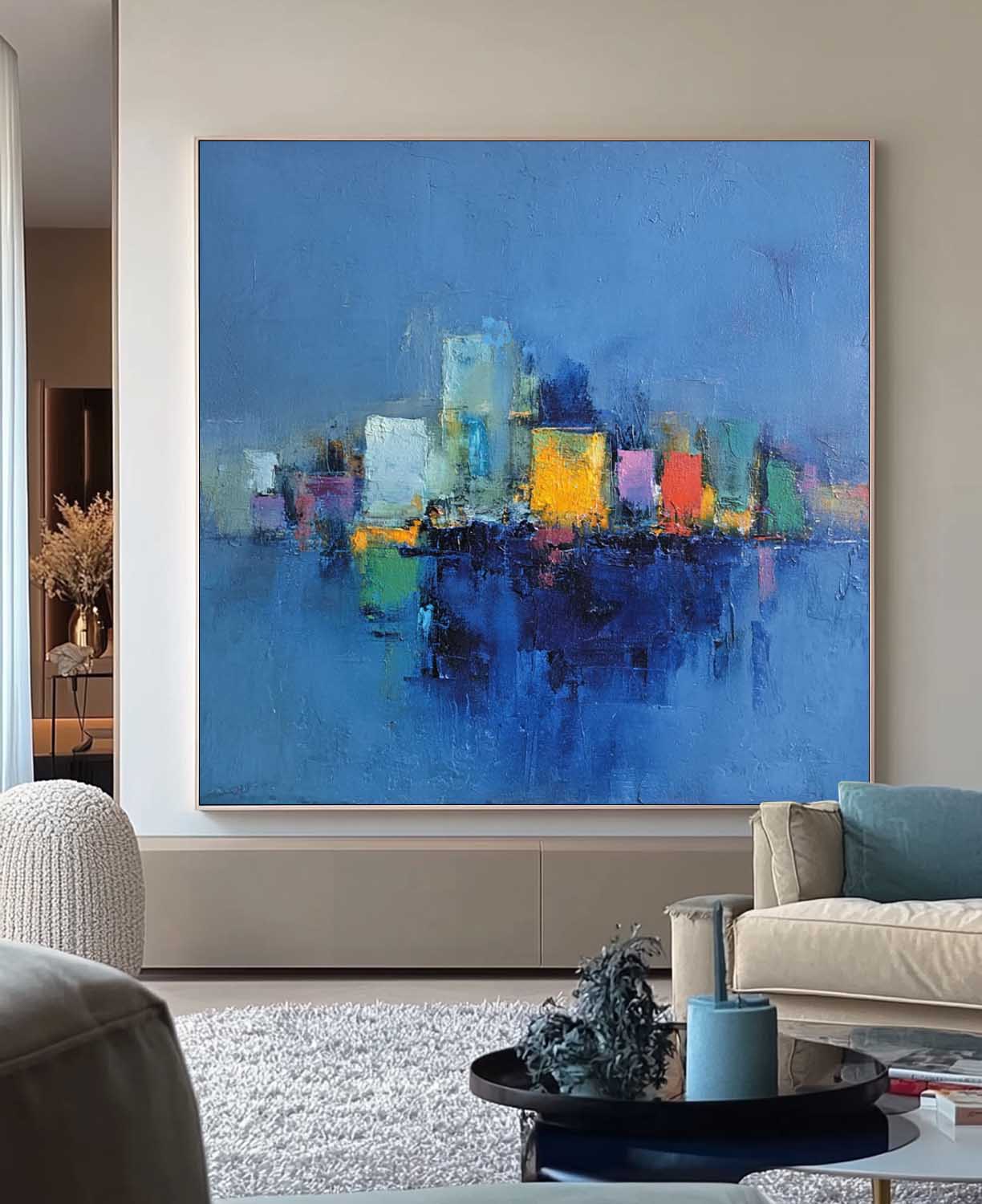 Wall Art Architecture Abstract Waterfront Cityscape