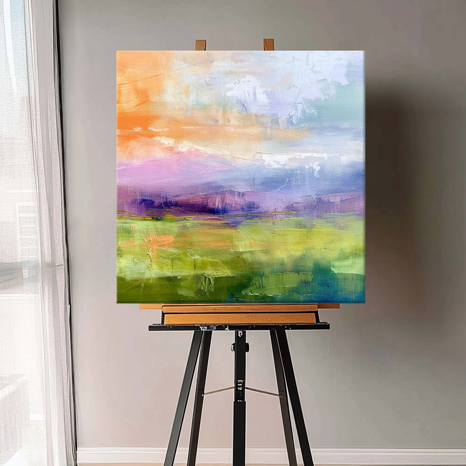 Wall Art Abstract Abstract Lake Mountain Morandi