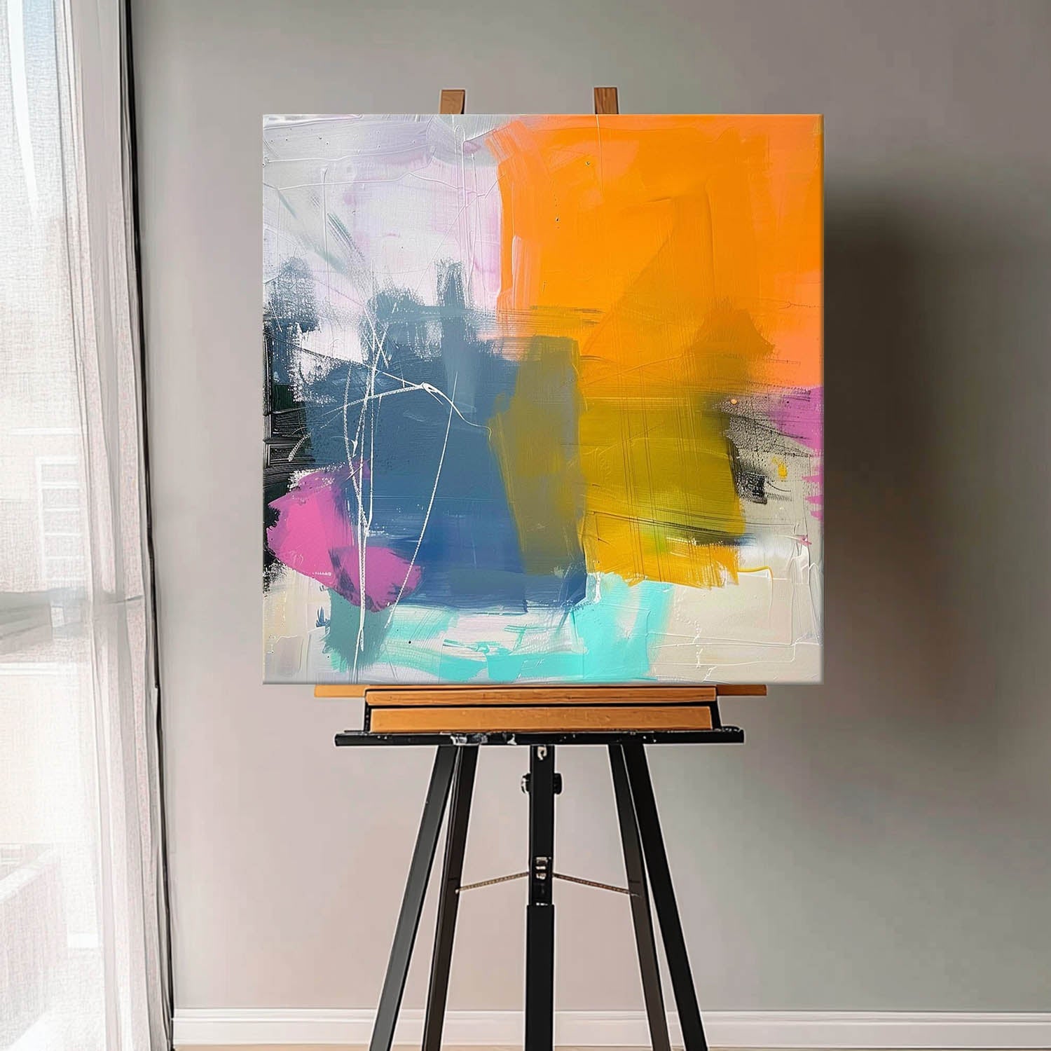 Wall Art Abstract Painterly Dreamy Elegant