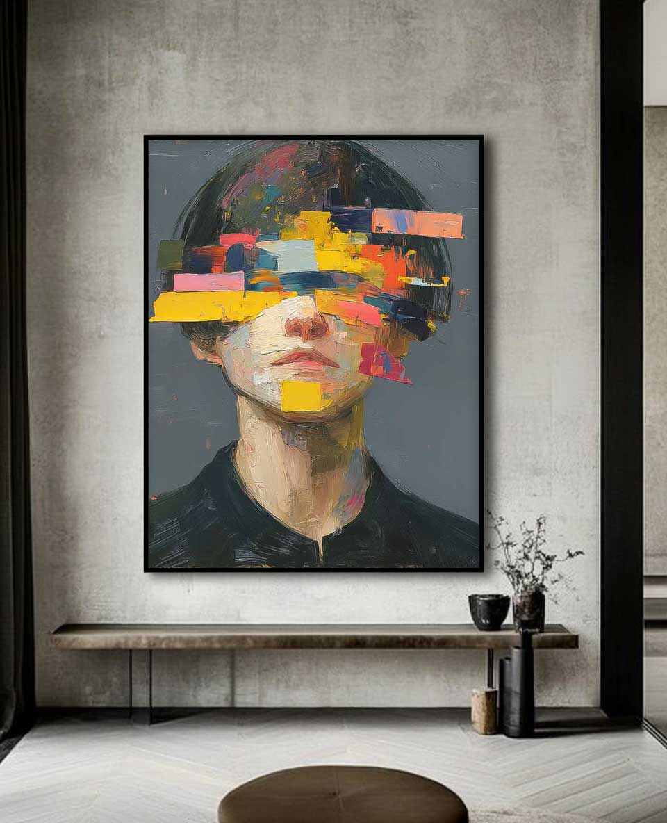 Wall Art Impasto People Dreamy Artistic