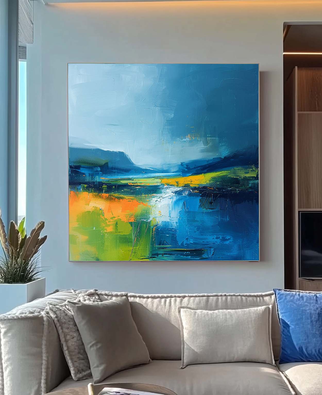 Wall Art Abstract Fresh Healing Summer Vibrant