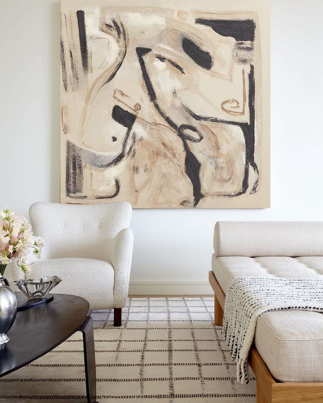 Gestural Earthy Abstract Painting