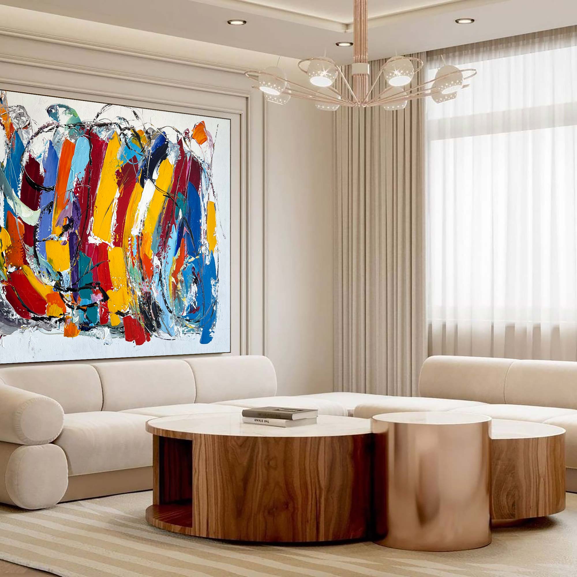 Colorful Abstract Painting ABAH56 - Neutralighting