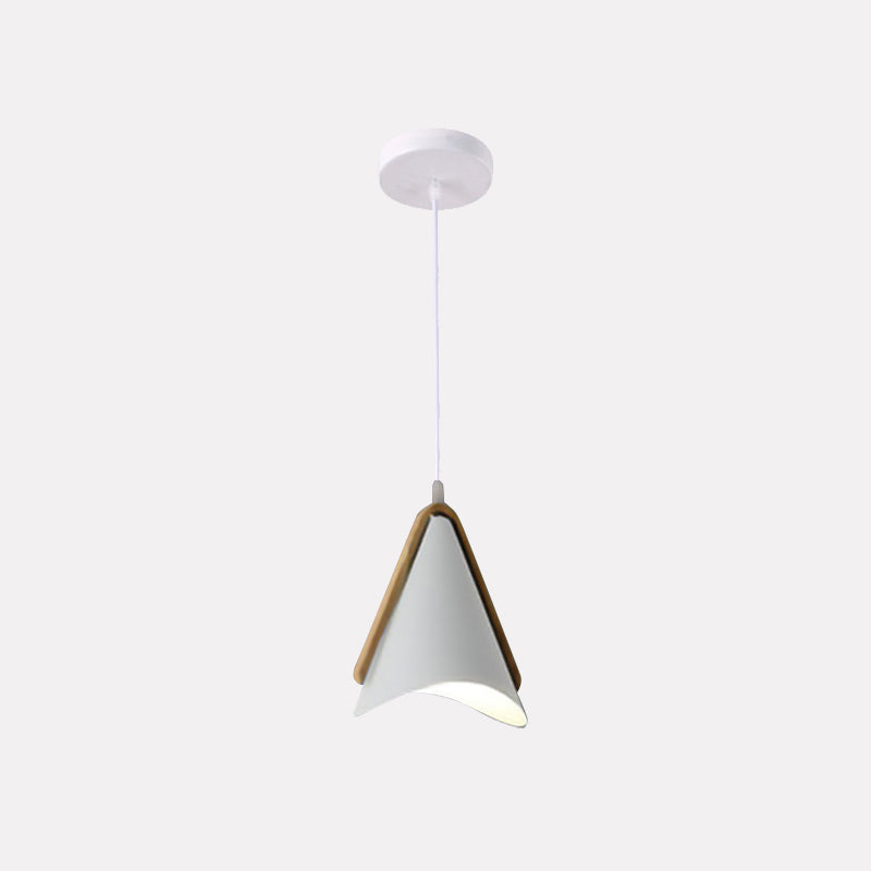 Valentina Modern Cone Pendant Light, Wood/Metal - Neutralighting