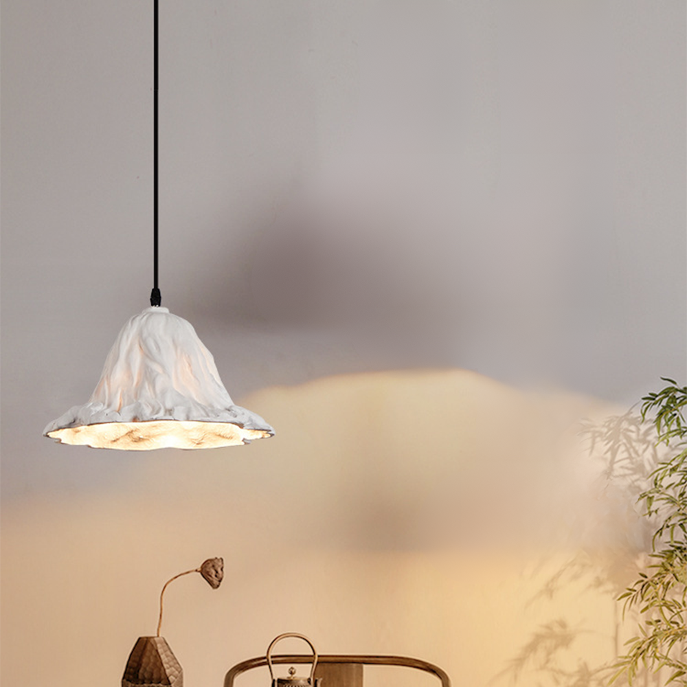Ritta Art Lotus Leaf LED Pendant Light Resin Dining Room - Neutralighting