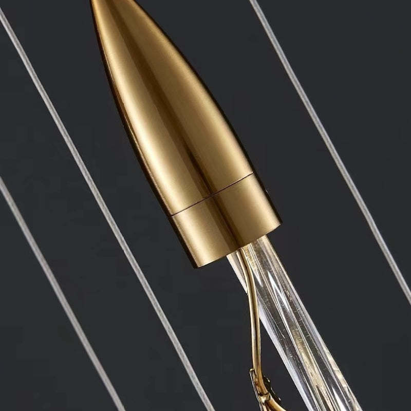 Arisha Elegant Flower Metal/Glass Pendant Light, Bedroom - Neutralighting