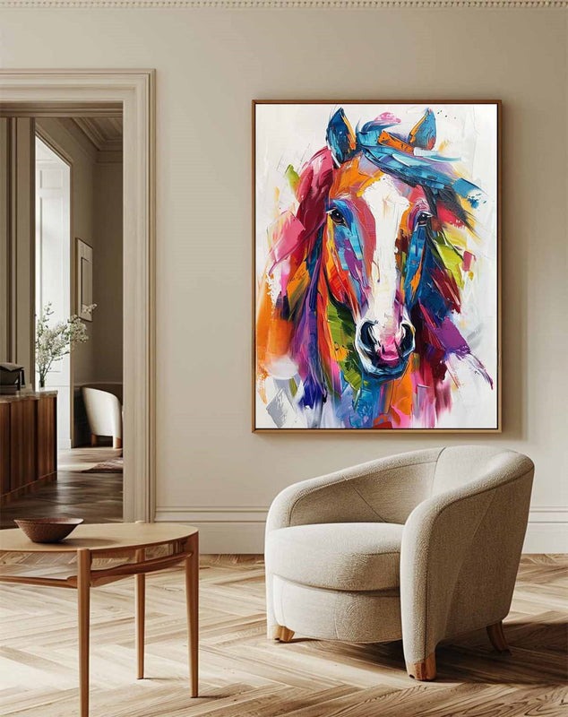 Colorful Horse Painting
