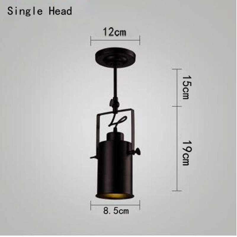 Silva Vintage Adjustable Semi-Flush Mount Ceiling Light, Black - Neutralighting
