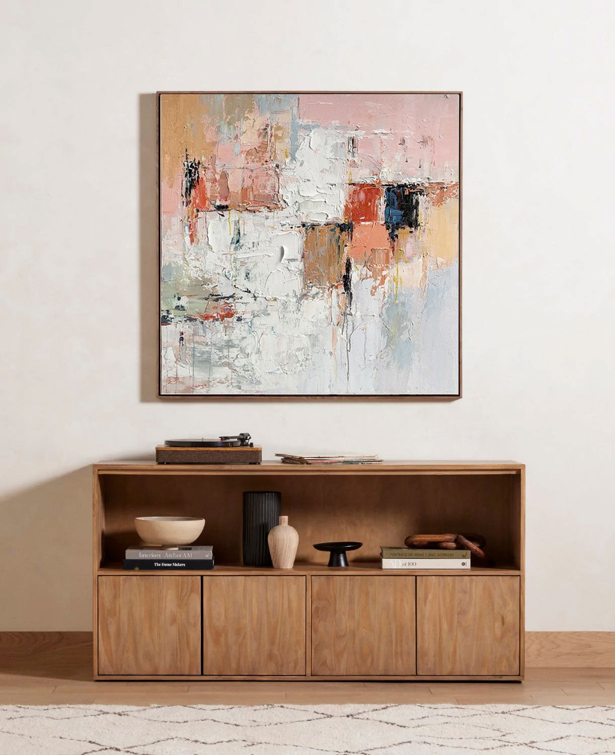 Abstract Canvas Art AB072 - Neutralighting
