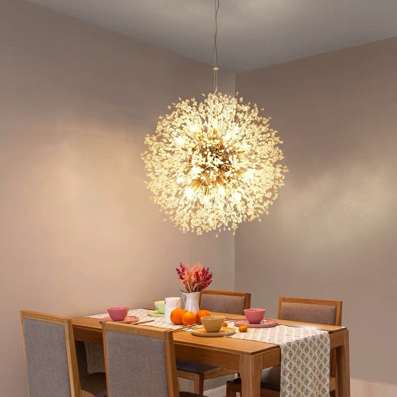 Arisha Elegant Dandelion Minimalist Luxury Pendant Light, Gold/Chorme - Neutralighting