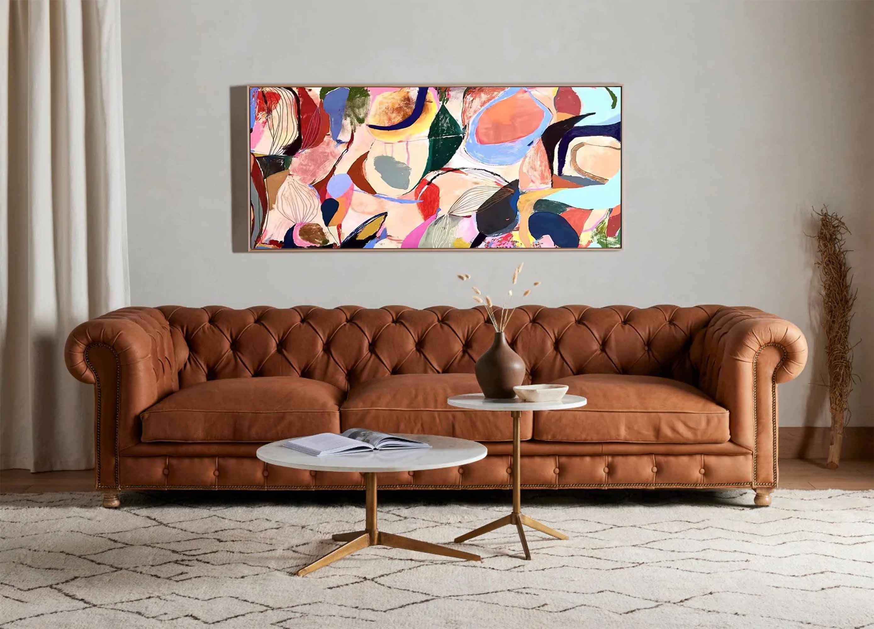 Abstract Canvas Art AB066 - Neutralighting