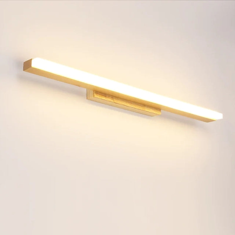 Arisha Modern Minimalist Linear Wooden Wall Lamp, Wood/Walnut - Neutralighting