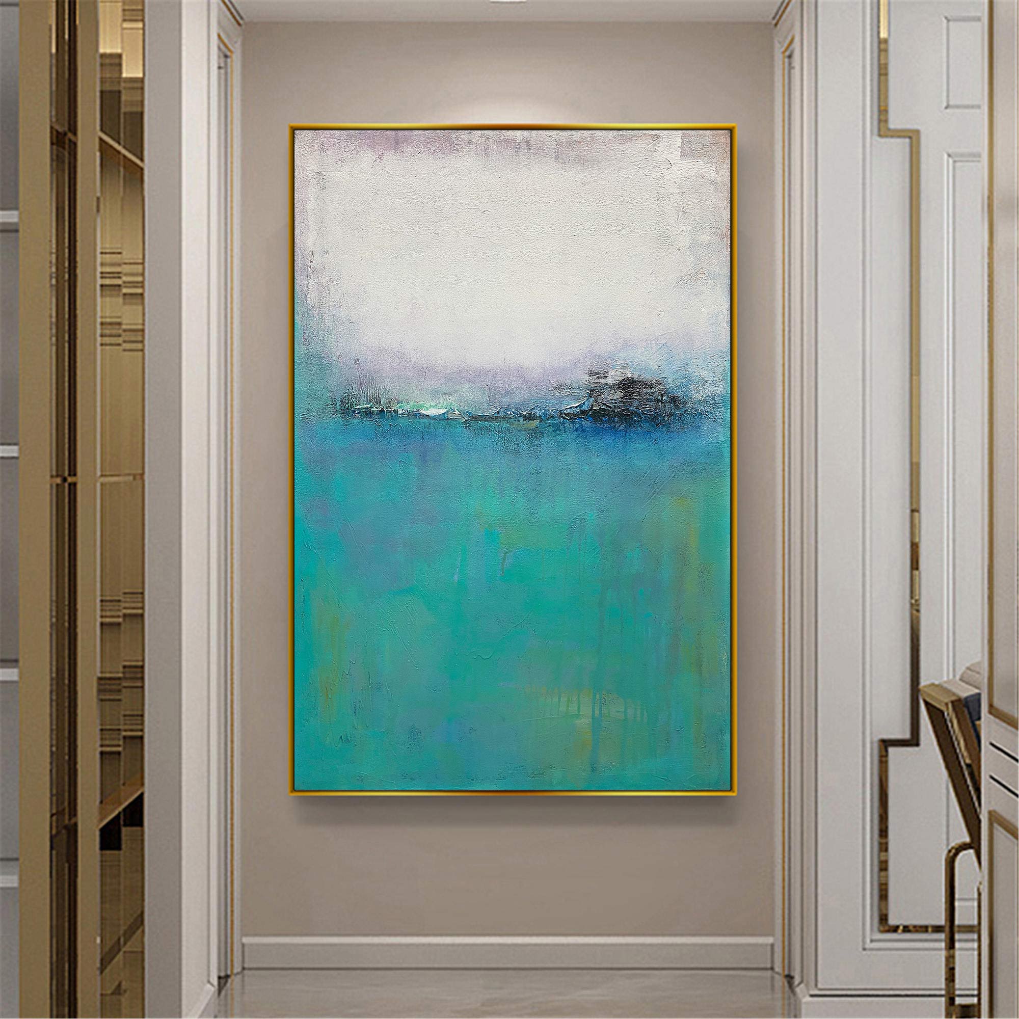 Blue Minimalist Painting ABAV166 - Neutralighting