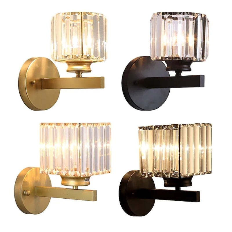 Arisha Modern LED Crystal Wall Lamp Square, Round - Neutralighting